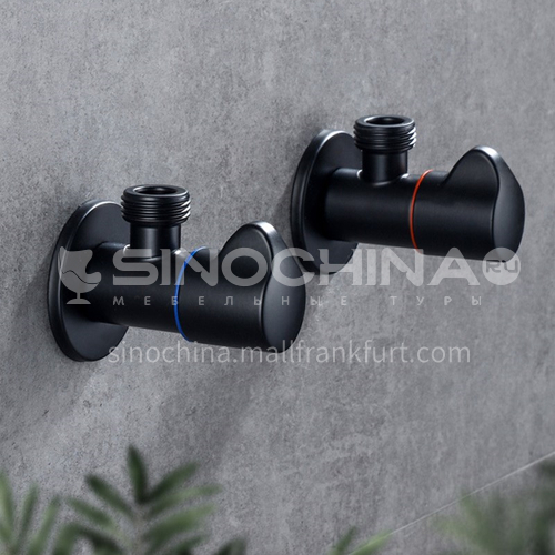 Bathroom household black angle valve LW-QQ013S